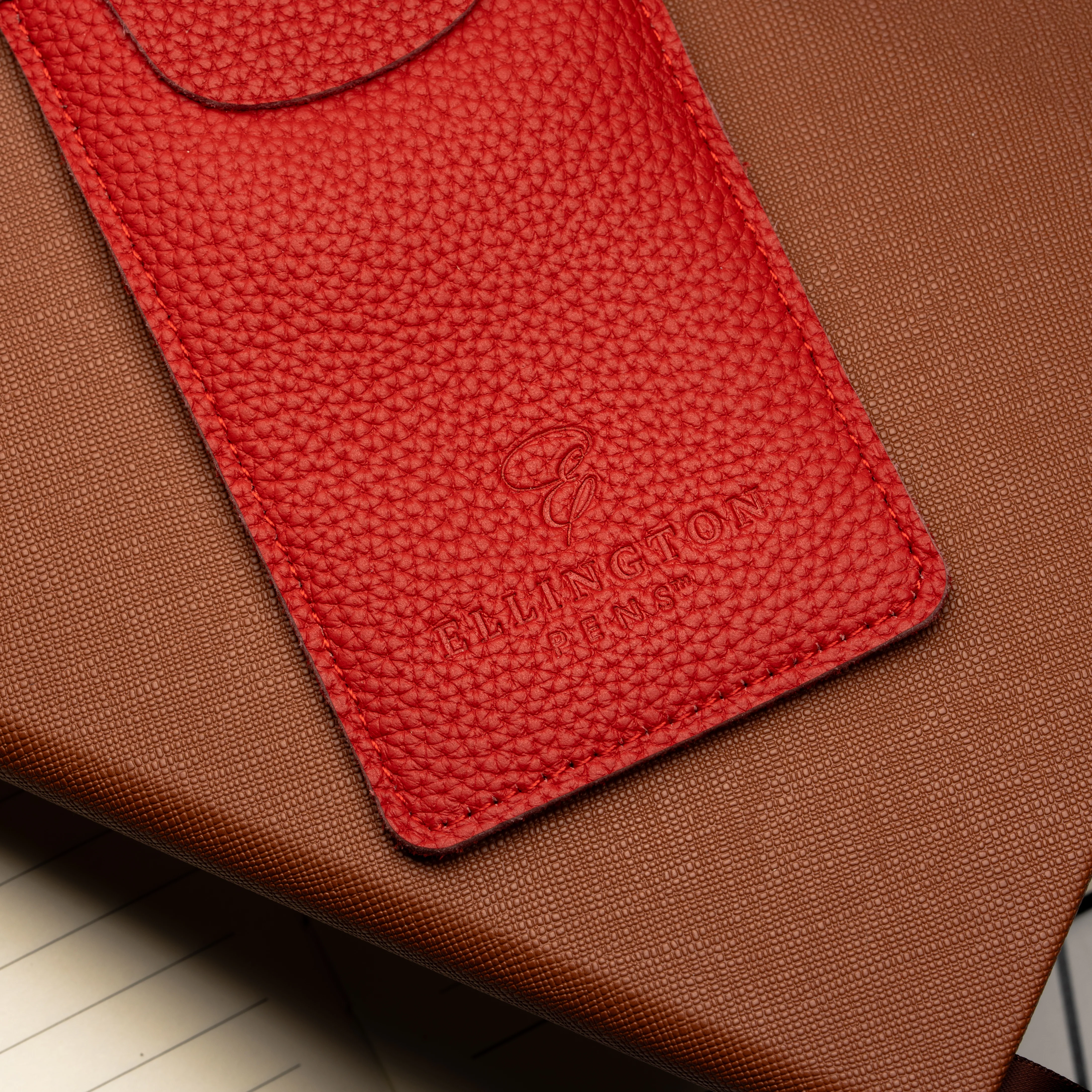 Leather Pen Sleeve Black - Image 6