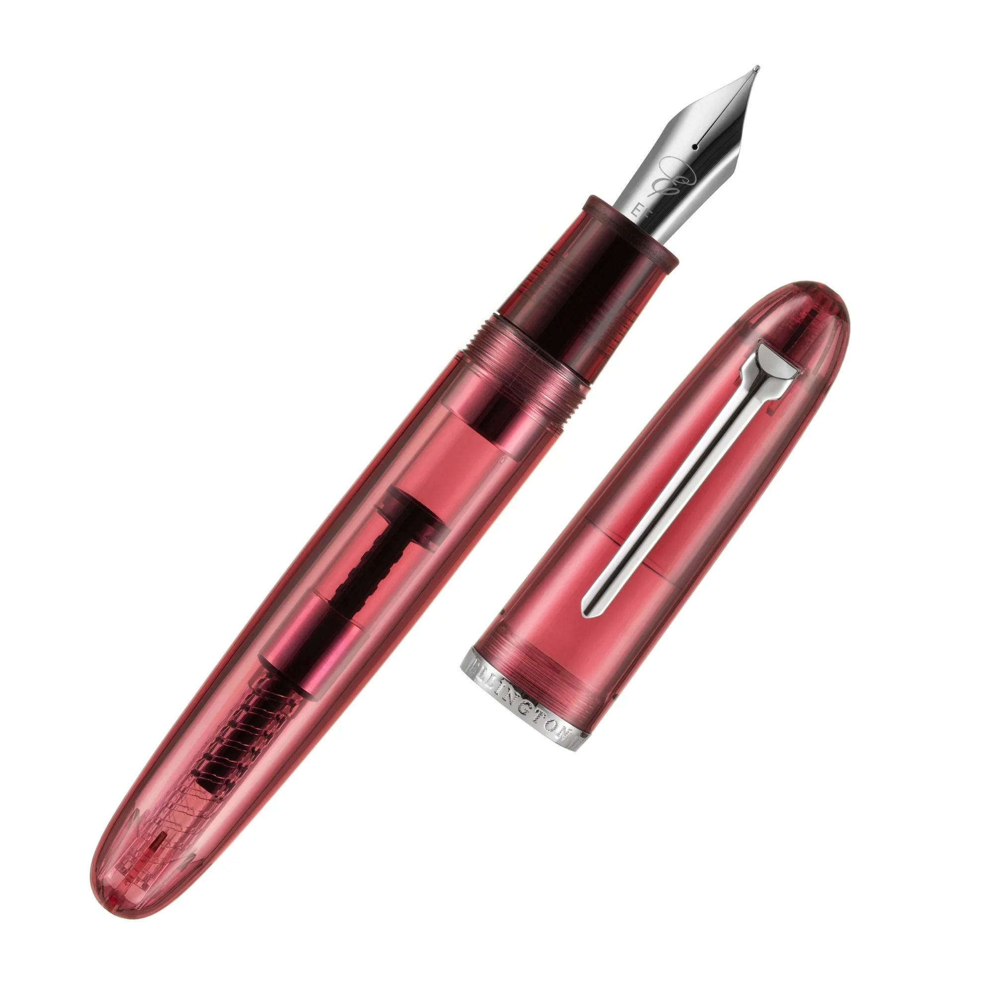 Crimson Clarity - Transparent Fountain Pen - Image 12
